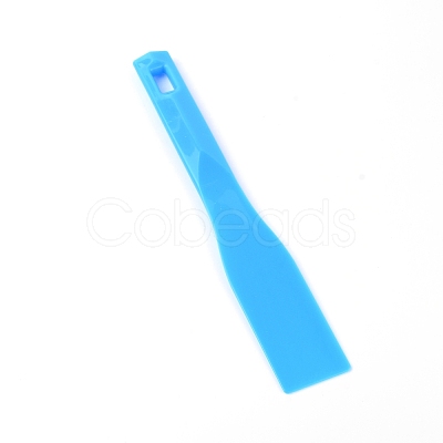 Plastic Spatula Painting Knife AJEW-WH0182-66B-1