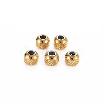 201 Stainless Steel Beads STAS-N088-35B-01G-1