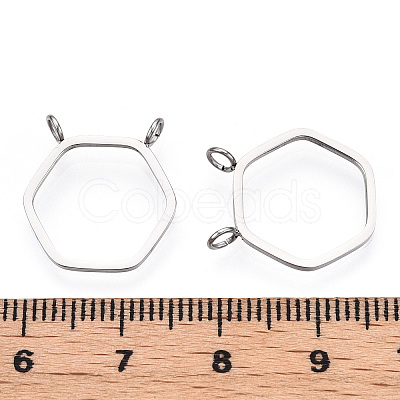 Non-Tarnish 304 Stainless Steel Pendants STAS-T064-08P-1