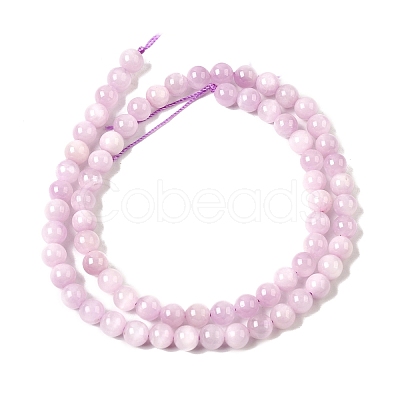 Natural Kunzite Beads Strands G-D856-03-6mm-01-1
