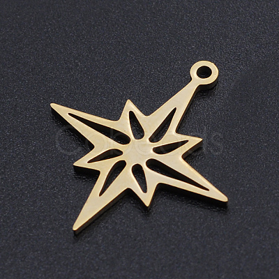 201 Stainless Steel Laser Cut Pendants STAS-S105-T898-2-1