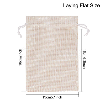 Burlap Packing Pouches Drawstring Bags ABAG-BC0001-07A-18x13-1