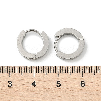 Tarnish Resistant 202 Stainless Steel Huggie Hoop Earrings X-EJEW-O087-09A-P-1