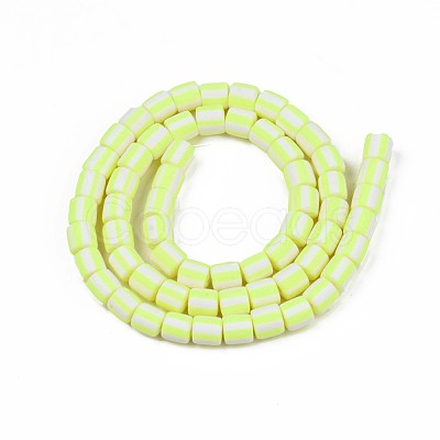 Handmade Polymer Clay Bead Strands CLAY-T020-12J-1