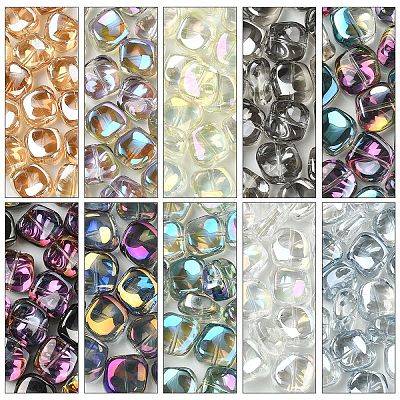 20Pcs Electroplate Glass Beads EGLA-YW0005-15H-1