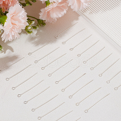 40Pcs 925 Sterling Silver Eye Pin STER-BBC0002-16A-1