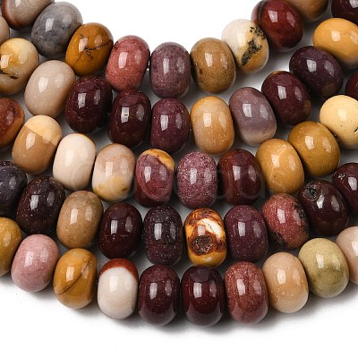 Natural Mookaite Beads Strands G-A280-A25-02-1