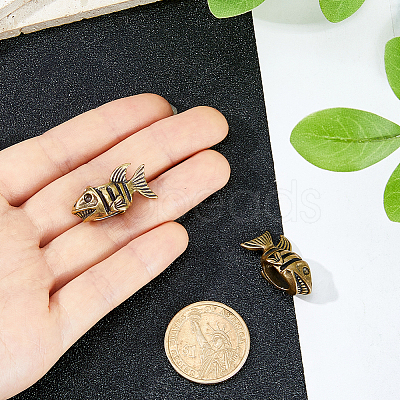 Brass European Beads KK-WH0079-195-1