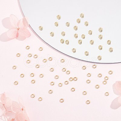 200Pcs 304 Stainless Steel Round Rings STAS-BBC0010-21C-1