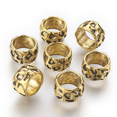 Rondelle Tibetan Style Alloy Beads LS-GLF10982Y-NF-1