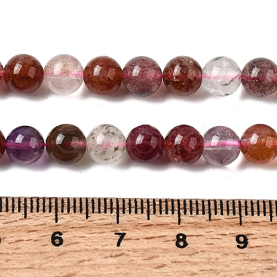 Natural Super Seven Quartz Beads Strands G-D359-B01-6mm-1