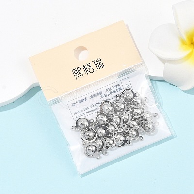 SHEGRACE Brass Round Links XGR0126P-122P-1