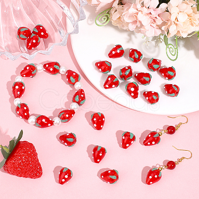 30Pcs Lampwork Beads LAMP-PA0001-53-1