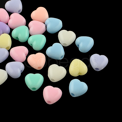 Opaque Acrylic Beads X-SACR-S743-15-1