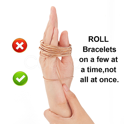 50 Strands Spring Bracelets TWIR-BC0001-53-1