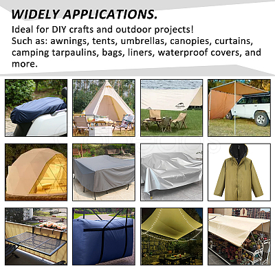 Waterproof Canvas Outdoor Oxford Cloth Fabric AJEW-WH0348-168B-1