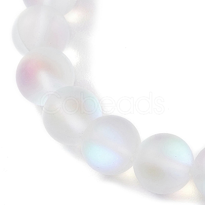 Beach Dolphin Dyed Synthetic Turquoise Bead Bracelets BJEW-JB10252-03-1