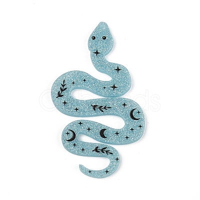 Opaque Printed Acrylic Pendants LS-OACR-R007-01A-1