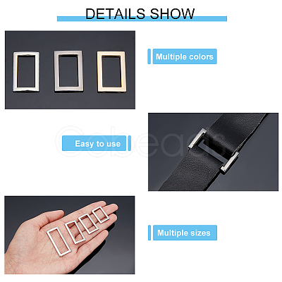 WADORN 48Pcs 12 Style Alloy Buckle Clasps FIND-WR0005-75-1