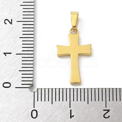 Ion Plating(IP) 304 Stainless Steel Micro Pave Cubic Zirconia Pendants STAS-Z107-08G-04-1