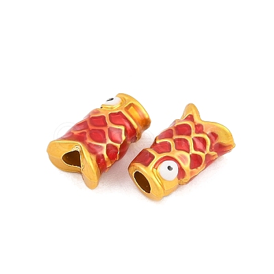 Alloy Enamel Beads FIND-H061-05G-1