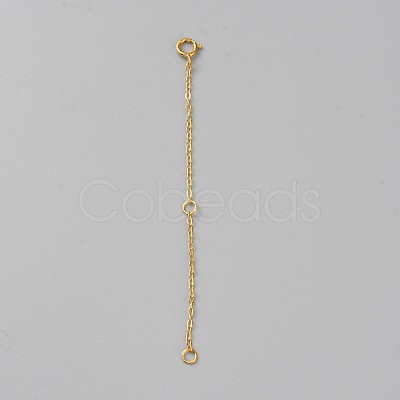 925 Sterling Silver Cable Chain Extender FIND-WH0420-02A-G-1