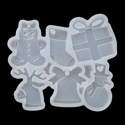 Christmas Bell/Sock/Reindeer DIY Silicone Pendant Molds SIMO-H012-03-1