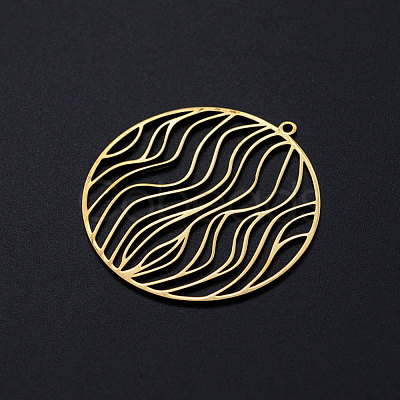 201 Stainless Steel Filigree Charms STAS-T049-T696-2-1