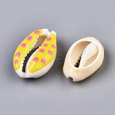 Natural Cowrie Shell Beads SHEL-Q312-006B-1