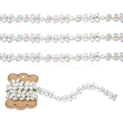 1 Yard Iron Rhinestone Strass Chains FIND-PJ0001-42-1