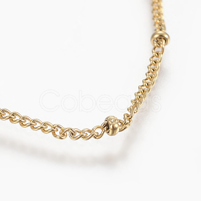 304 Stainless Steel Anklets AJEW-H013-03G-1