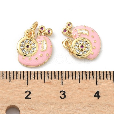 Brass Micro Pave Cubic Zirconia Pendants KK-H537-17G-01-1