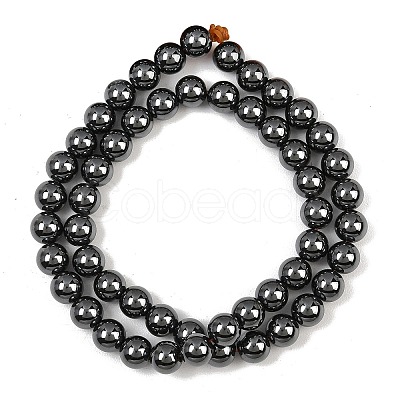 Synthetic Non-magnetic Hematite Beads Strands GG-CBAB93D-B01-8mm-1