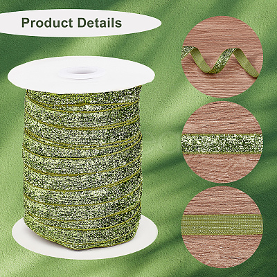 1 Roll Glitter Sparkle Ribbon OCOR-CY0001-04B-1