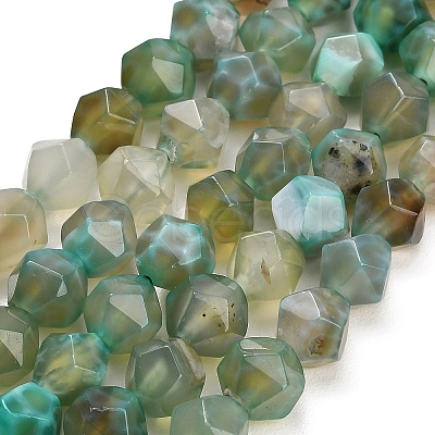 Natural Agate(Dyed & Heated) Beads Strands G-K425-B12-01-1