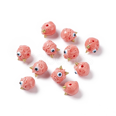 Halloween Opaque Resin Beads RESI-F033-01D-1