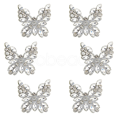 6pcs Glass Viscose Accessories Ornament Accesories DIY-FH0008-97-1