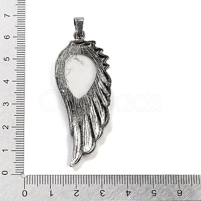 Natural Howlite Big Pendants G-G112-02AS-09-1