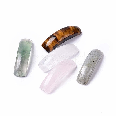 Natural Mixed Gemstone Connector Charms G-C015-01-1