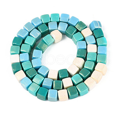 Handmade Polymer Clay Beads Strands CLAY-N013-25A-02-1