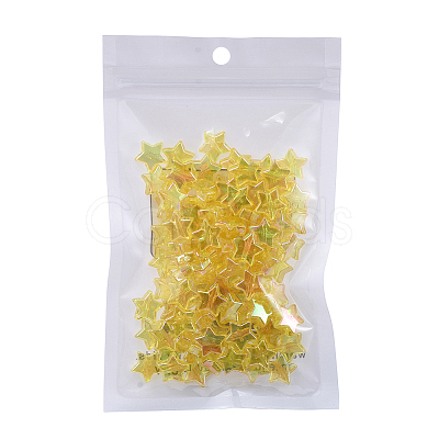 Eco-Friendly Transparent Acrylic Beads TACR-YW0001-01C-1