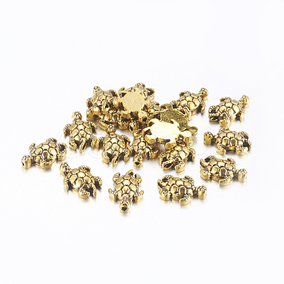 Tibetan Style Alloy Beads TIBEB-7681-AG-RS-1