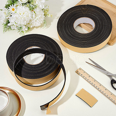 2 Rolls Strong Adhesion EVA Sponge Foam Rubber Tape AJEW-BC0009-88A-1
