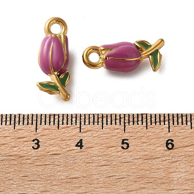 304 Stainless Steel Enamel Pendants STAS-B100-04G-02-1