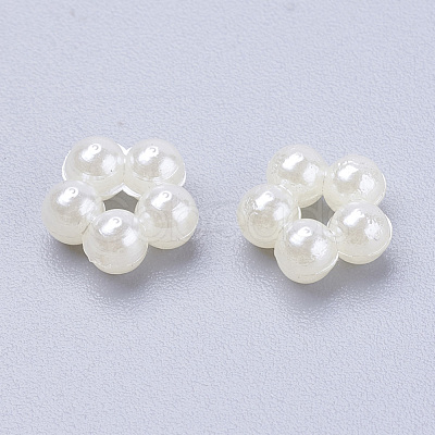 Acrylic Pearl Cabochons MACR-F029-22-1