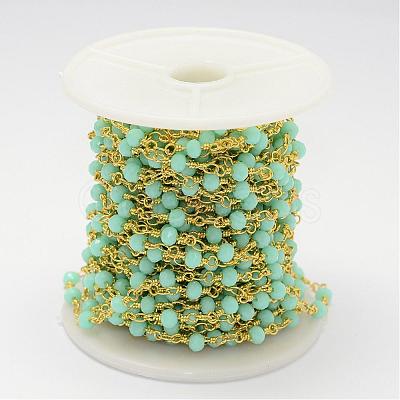 Handmade Glass Beaded Chains CHC-G311-B09-1