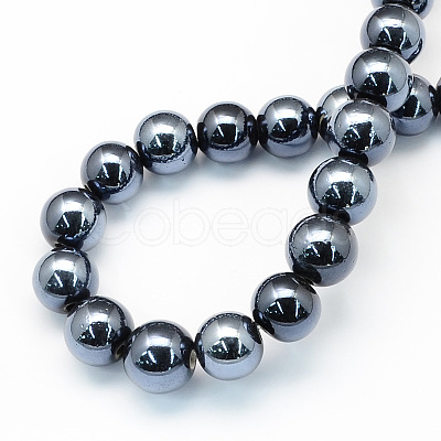 Glazed Porcelain Round Beads PORC-S489-8mm-03-1