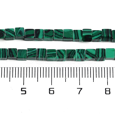 Synthetic Malachite Beads Strands G-B129-A09-01-1