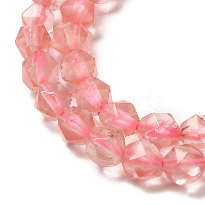 Cherry Quartz Glass Beads Strands G-K382-A05-01-1