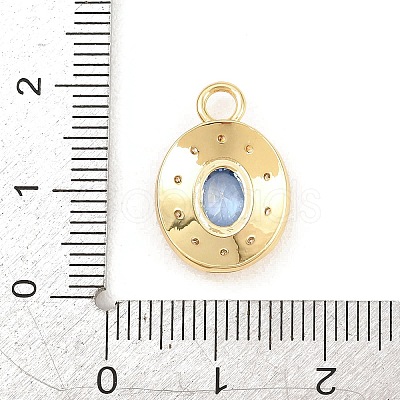 Brass Micro Pave Cubic Zirconia Pendants KK-Z151-16G-01-1